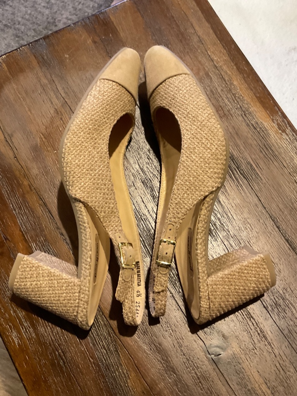 Paul Green Dallas Slingback Cap Toe Pump Dakar Grace Suede Size 7 - Picture 7 of 10